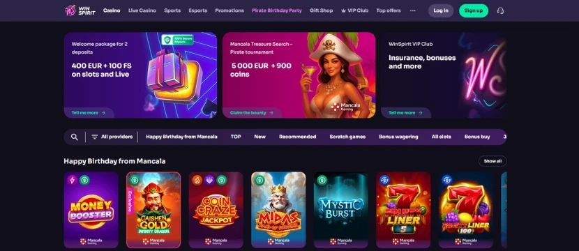 Screenshots Screenshots of the Win Spirit